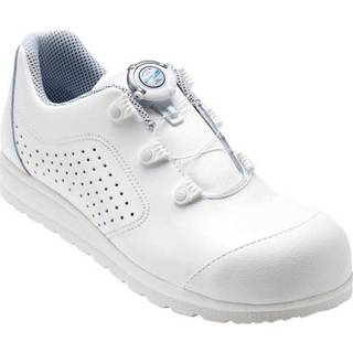 EURO-DAN Classic Snaplock Sikkerhedssko Hvid læder m/wirelukning EN ISO 20347:2012 O1 SRC Str. 48