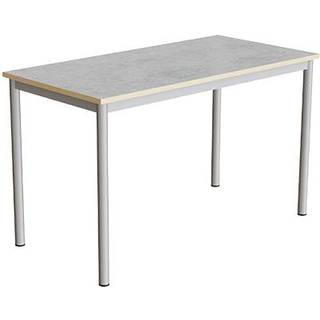 Bord Combi 200, 1200x600 mm Højde 720 mm Lys grå linoleum på alugråt understel