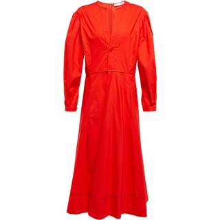 Proenza Schouler White Label cotton poplin midi dress - red - XXXS