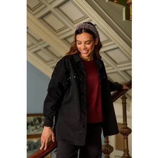 BCNESSA jeans shirt jacket - Black