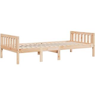 juniorseng uden madras 90x200 cm massivt fyrretræ