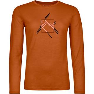 Ortovox Women's 185 Merino Mountain Cutout L/S Merino-shirt Damer størrelse M farve rød