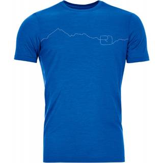 Ortovox 150 Cool Mountain Merino-shirt Herrer størrelse S farve blue