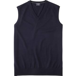 OLYMP Herren Pullunder blau unifarben