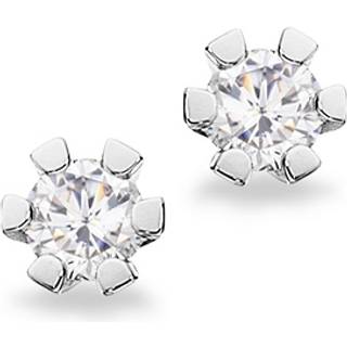 Vida Ørestikker 8 kt. hvidguld med brillanter på i alt 0,15 ct.