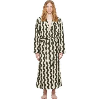 OAS Forest Waver Long Robe Green/White