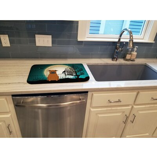 """" Caroline's Treasures Halloween Scary Chinese Chongqing Dog Dish Drying Mat 14 X 21 """"