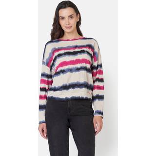 JENSEN - Langærmet T-shirt - Fuchsia / Blå Mix - Stribet