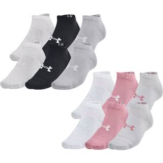 Under Armour Essential Unisex 6-Pack Low Cut Socks Black / Black / Halo Gray S