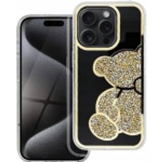 Bamse cover til iPhone 16 Plus guld