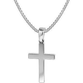 trendor 35843 Damen Halskette 925 Silber mit Kreuz 21 mm