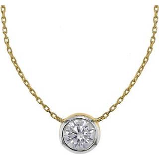 trendor 75347 Halskette mit Zirkonia-Anhänger Gold 585 / 14K