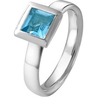 Acalee 90-1010-02 Topas Ring Weißgold 333 / 8K Echter Topas Swiss Blau