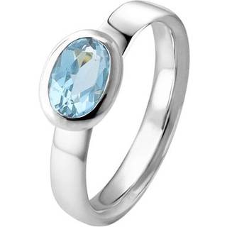 Acalee 90-1012-01 Topas Ring Weißgold 333 / 8K Echter Topas Blau