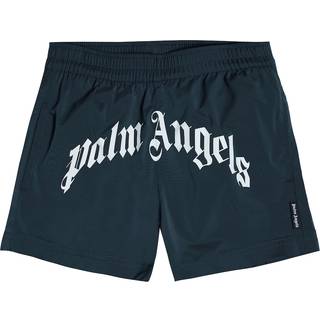 Palm Angels Kids Logo swim trunks - blue - Y 12