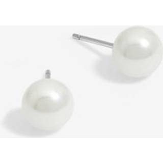 Simply Silver 925 perlestift 8mm øreringeen