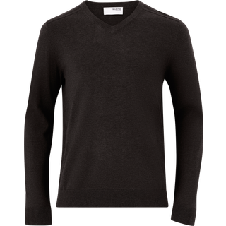 SLHBERG LS KNIT V-NECK NOOS