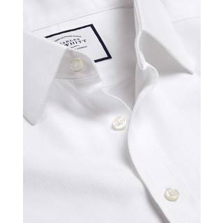 Charles Tyrwhitt Charles Tyrwhitt Klassisk pasform Strygefri sildebensfarvet 100% bomuldsskjorte - EU 39 Almindelig