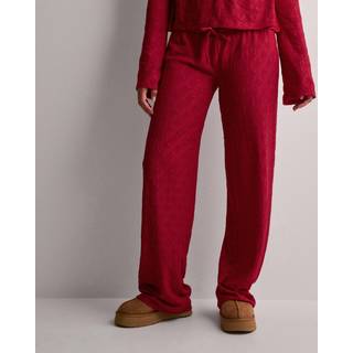 Nelly - Rød - Cute Broderie Chill Pants - X-Small