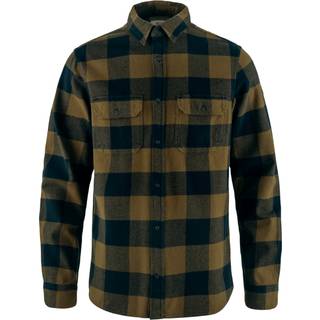 Fjällräven Övik Heavy Flannel Shirt Men-wood brown-dark navy-2XL