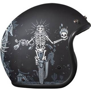 DMD Retro Ghost Rider Jethjelm sort L