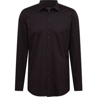 OLYMP Herren Hemd schwarz Slim Fit