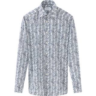 Floral Signature Twill Slim Skjorte, Light Blue, 38