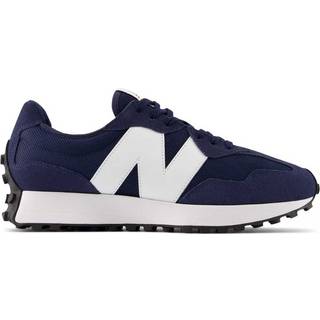 New Balance Unisex 327 i Blå/Hvid Suede/Mesh, Størrelse 37.5