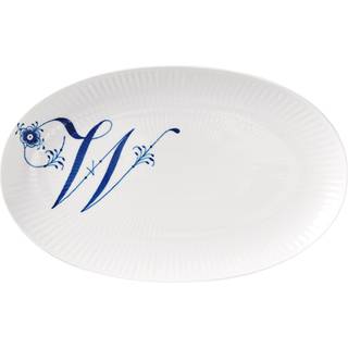 Royal Copenhagen Alfabet oval tallerken W 23 cm