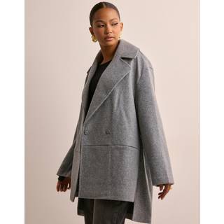 Only - Grå - Onlnancy Life Loose Coat Cs Otw - Large