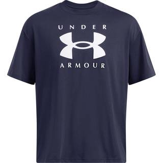 Under Armour Heavyweight Branded Men's Oversized Short Sleeve Midnight Navy / White S
