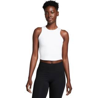 Kort Nike One Fitted Dri-FIT-tanktop til kvinder - hvid - XXS (EU 30)