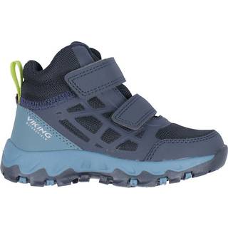 Viking Track Mid WP 2V Sneakers, Navy/Denim, 24