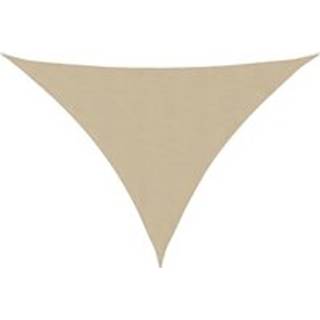 solsejl 7x5x5 m 100 % polyesterstof beige