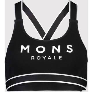 Mons Royale Women's Stella X-Back Bra Sports-bh Damer størrelse XS farve sort