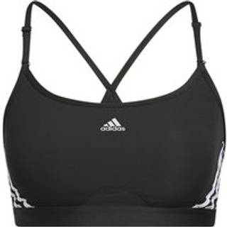 adidas Aeroreact Low-Support 3 Stripes Sports Bras Women - Black, Size XXS - black