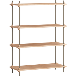 Moebe Shelving System s.115.1.A - Oak/Warm-Grey
