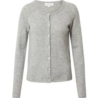 Laica Cashmere Raglan Cardigan, Light Grey Melange, S