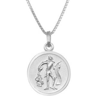 trendor 41450 Halskette mit St. Florian Anhänger Ø 16 mm 925 Silber