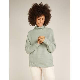 Icebreaker Women's Seevista Funnel Neck Sweater Ashen/moss, S
