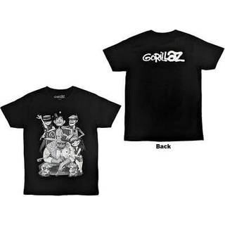 Gorillaz Skjorte George Spray Unisex Black XL