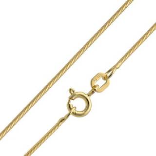 trendor 15695 Feine Schlangenkette 925 Silber Vergoldet Kette Damen 1,1 mm