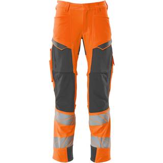 MASCOT ACCELERATE SAFE arbejdsbukser med knælommer, hi-vis orange/mørk antracit - 82C68