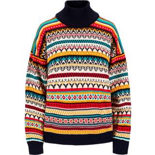 Utsira Sweater W Marine Offwhite Raspberry (M)