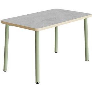 Bord Add 590, 1200x700 mm højde 720 mm med lys grå linoleum, grønt stel