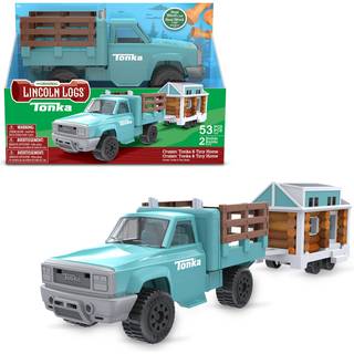 Lincoln -logfiler, der krydser Tonka Tiny Home Toy Truck Building Playset for Kids Boys & Girls Agdre 3+ Fremme fine motoriske f?rdigheder og sen