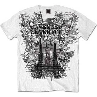 Avenged Sevenfold Skjorte Land of Cain Unisex White M