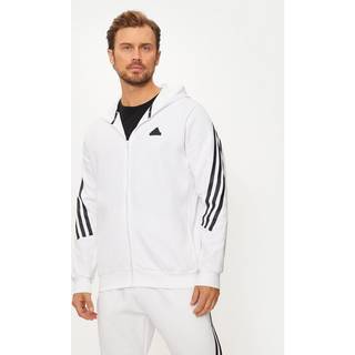 Future Icons 3-Stripes Full Zip hættetrøje - White - L