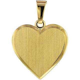 trendor 75105 Schmuck-Anhänger für Damen Gold 333 /8 Karat Herz-Gravurplatte