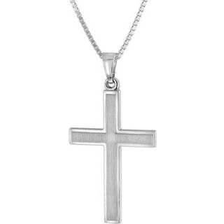 trendor 68258 Herren-Halskette mit Kreuz 925 Silber 21 mm